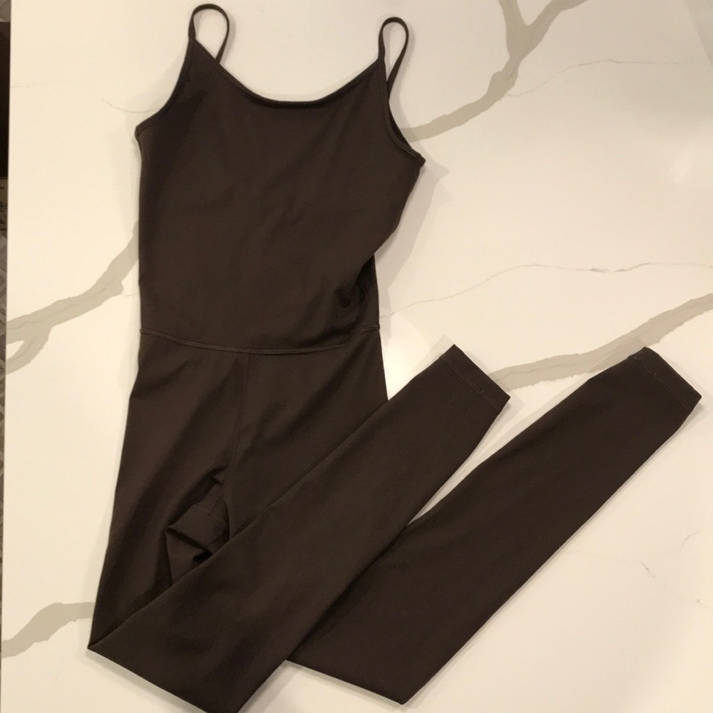 Everlane perform unitard xxs in brown